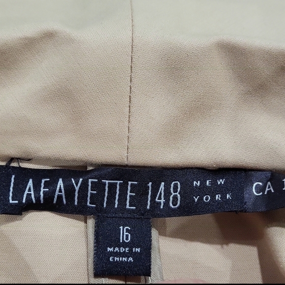 NWOT Lafayette 148 New York Single Breasted Blazer in Tan - Picture 14 of 15